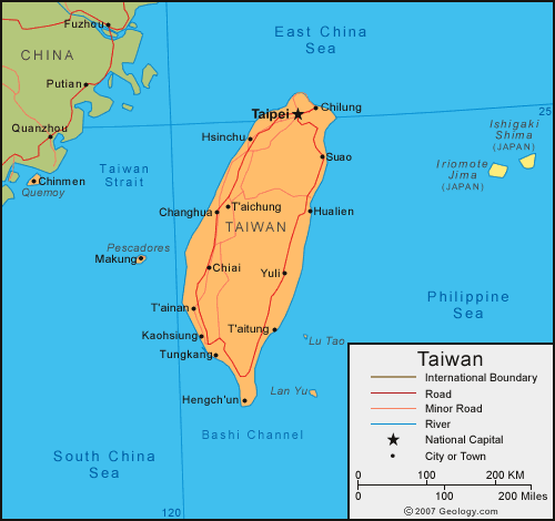 Taiwan Map