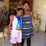 Yhen and Ling-ling at our house