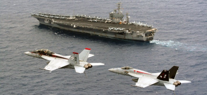 USS Nimitz Fly By
