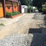 First they dumped gravel everywhere