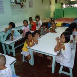 Patiently waiting to eat