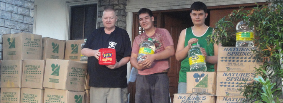 We brought a little bit of water