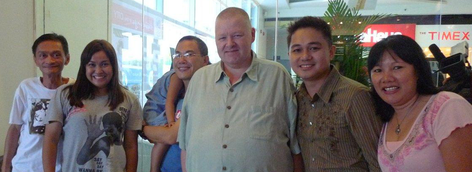 Having fun with friends in the Philippines