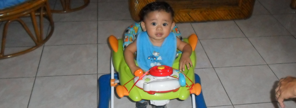 In his Speed Walker (Scooter Pooper)