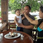 05 Okay, Coleen shared the cake with Little Dude