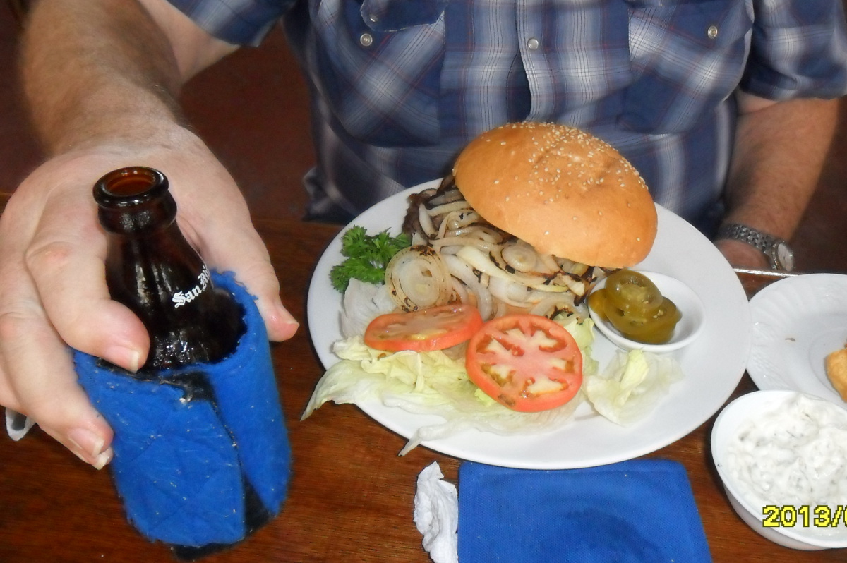 Loren loves a good burger