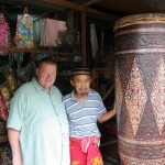 That is a big drum at the right