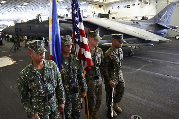 Philippine and US Flags
