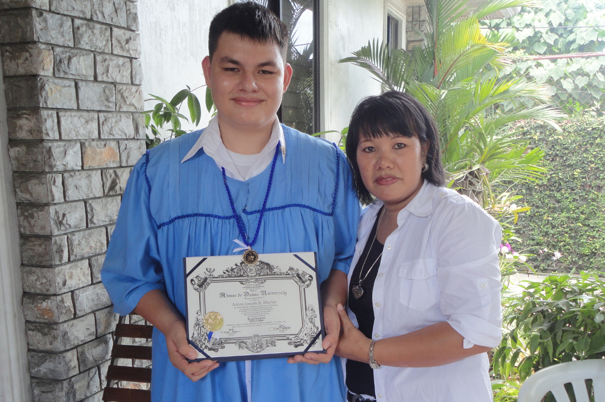 Aaron and I during his graduation