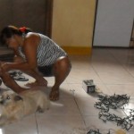 The lights are being repaired