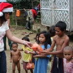 Mrs. Santa Claus hard at work