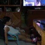 Chris and Jaden Chillin' after a hard day at the mall