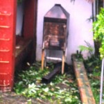 The smoke stack needs repair