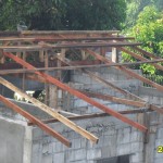 The roof is going up