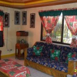 Christmas curtains are up