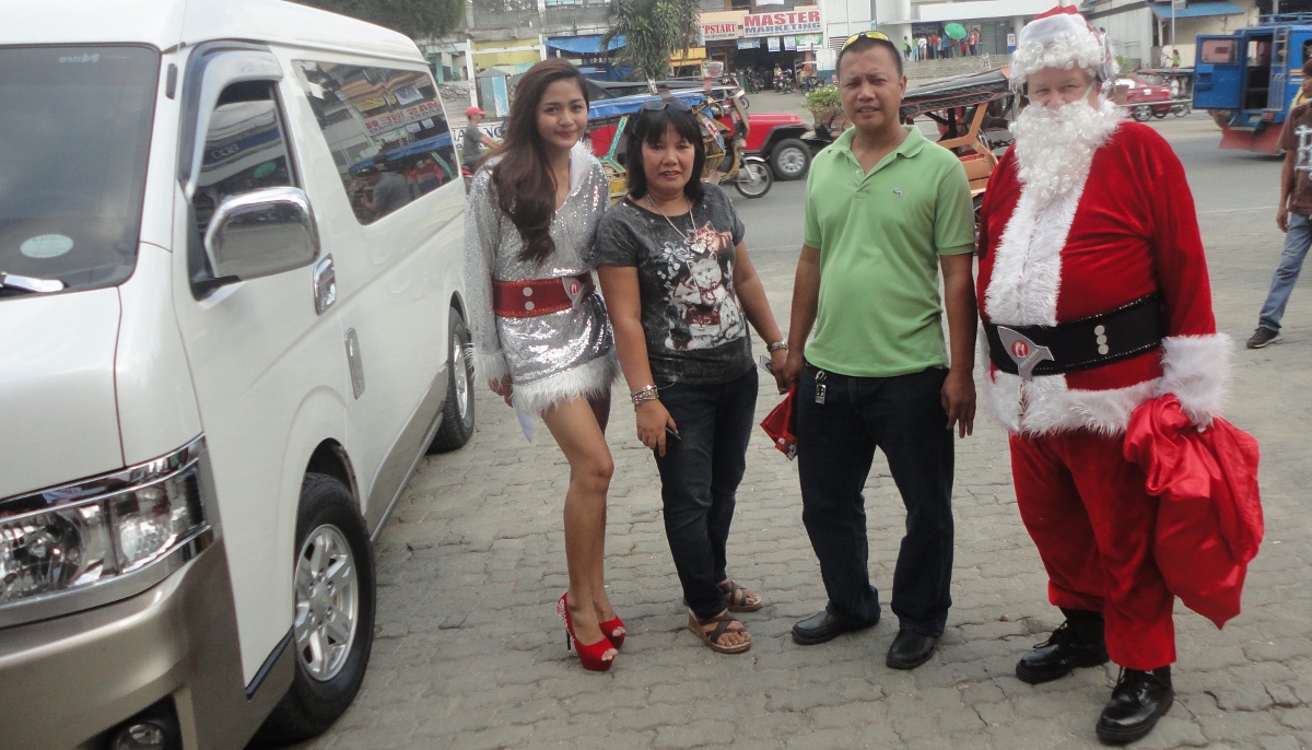 Feyma with Santa's Crew