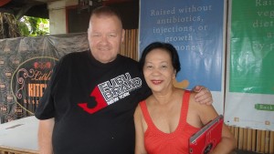 Bob with our friend Rue