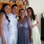 Lolet and her son and daughters