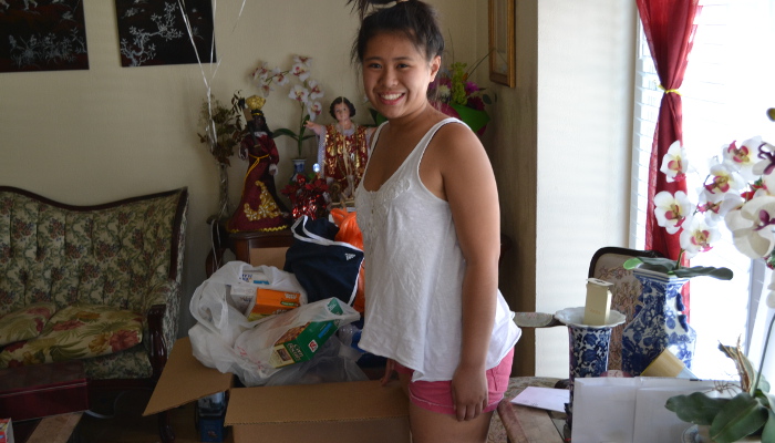 Back home, with a Balikbayan Box