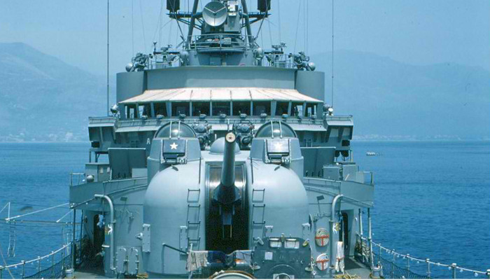 My Gun mount on USS Mullinnix DD-944 and why I don't hear very well anymore