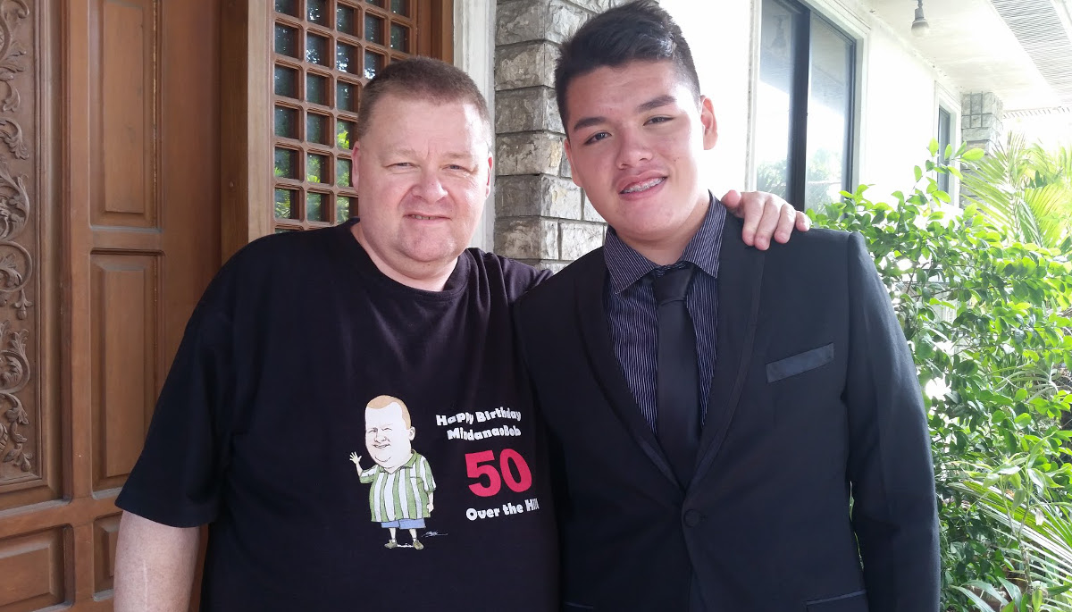 Me and my son, Jared, who was going to his prom