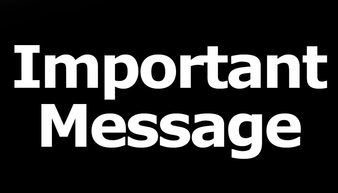 Important Message - see what you think