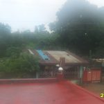 Emons house, the sand bag washed away