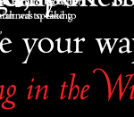 Shouting in the wilderness