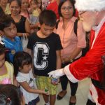 Lots of people came to see Santa