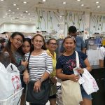 The ladies shopping, I'm at home.