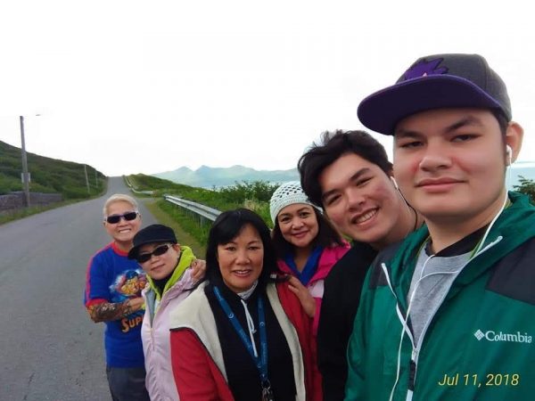 My friend Lulu is wearing the stocking cap we like walking when we are not working in Alaska