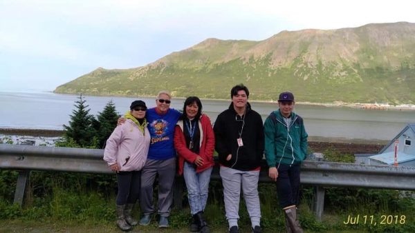 Walking with my sons and friends